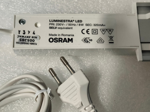 Lampa podszafkowa meblowa LED Osram 8W ZIMNY 4000 K LUMINESTRA Lampa podszafkowa meblowa LED Osram 8W ZIMNY 4000 K LUMINESTRA