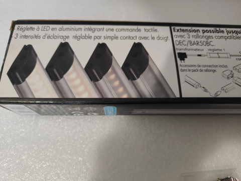 Listwa świetlna LED LUMIHOME dotykowa 407lm 5W DEC set BAR50BC podszafkowa Listwa świetlna LED LUMIHOME dotykowa 407lm 5W DEC set BAR50BC podszafkowa