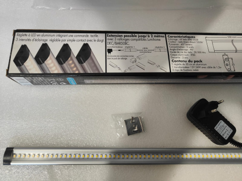 Listwa świetlna LED LUMIHOME dotykowa 407lm 5W DEC set BAR50BC podszafkowa Listwa świetlna LED LUMIHOME dotykowa 407lm 5W DEC set BAR50BC podszafkowa