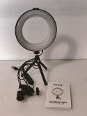 LAMPA RING Statyw z lampą pierścieniową 16 CM led makijaż do zdjęć wideokonferencji LAMPA RING Statyw z lampą pierścieniową 16 CM led makijaż do zdjęć wideokonferencji