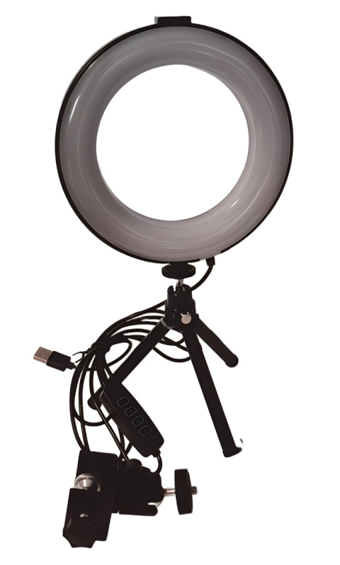 LAMPA RING Statyw z lampą pierścieniową 16 CM led makijaż do zdjęć wideokonferencji LAMPA RING Statyw z lampą pierścieniową 16 CM led makijaż do zdjęć wideokonferencji