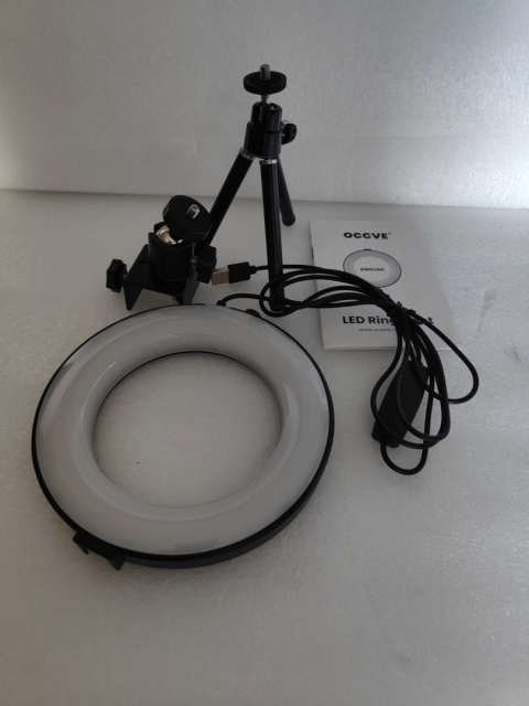 LAMPA RING Statyw z lampą pierścieniową 16 CM led makijaż do zdjęć wideokonferencji LAMPA RING Statyw z lampą pierścieniową 16 CM led makijaż do zdjęć wideokonferencji
