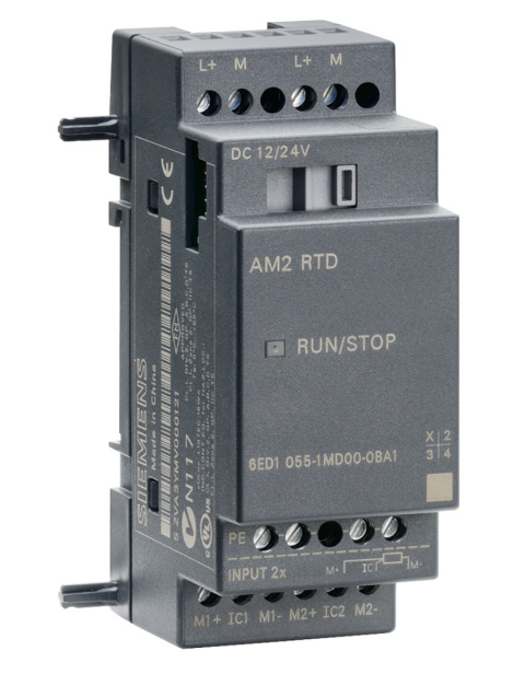 LOGO AM2 RTD 12/24VDC 2AI PT100/PT1000 Moduł wejść analogowych SIEMENS