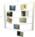 Zestaw FixtureDisplays do ekspozycji zdjęć ramka klamerki sznurki