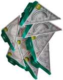 trójkąt geometryczny ekierka kątomierz linijka 10 sztuk LINEX S2622 trójkąt geometryczny ekierka kątomierz linijka 10 sztuk LINEX S2622