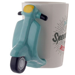 Kubek ceramiczny w kształcie skutera 400ml skuter ceramika