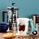 Kubek ceramiczny w kształcie skutera 400ml skuter ceramika