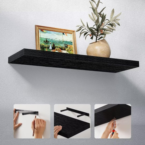 Półka STOREMIC wisząca regał 60x23x3.8cm 1szt. ukryte mocowania Półka STOREMIC wisząca regał 60x23x3.8cm 1szt. ukryte mocowania