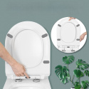 FINEW deska D sedesowa wc toaletowa wolnoopadająca duroplast FINEW deska D sedesowa wc toaletowa wolnoopadająca duroplast