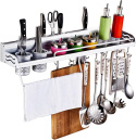 Połka kuchenna organizer wieszak regał ścienny magazynowy wielofunkcyjny aluminium Połka kuchenna organizer wieszak regał ścienny magazynowy wielofunkcyjny aluminium