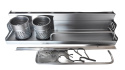 Połka kuchenna organizer wieszak regał ścienny magazynowy wielofunkcyjny aluminium Połka kuchenna organizer wieszak regał ścienny magazynowy wielofunkcyjny aluminium