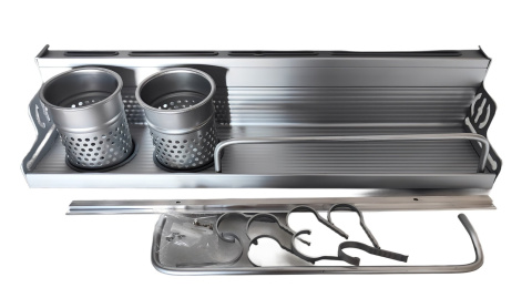 Połka kuchenna organizer wieszak regał ścienny magazynowy wielofunkcyjny aluminium Połka kuchenna organizer wieszak regał ścienny magazynowy wielofunkcyjny aluminium