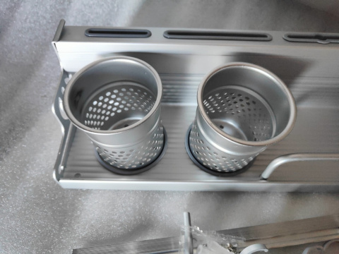 Połka kuchenna organizer wieszak regał ścienny magazynowy wielofunkcyjny aluminium Połka kuchenna organizer wieszak regał ścienny magazynowy wielofunkcyjny aluminium