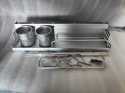 Połka kuchenna organizer wieszak regał ścienny magazynowy wielofunkcyjny aluminium Połka kuchenna organizer wieszak regał ścienny magazynowy wielofunkcyjny aluminium