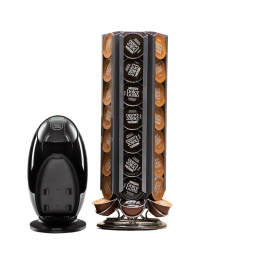 Peak Blade stojak uchwyt na kapsułki z kawą Dolce Gusto obrotowy srebrny 48 szt