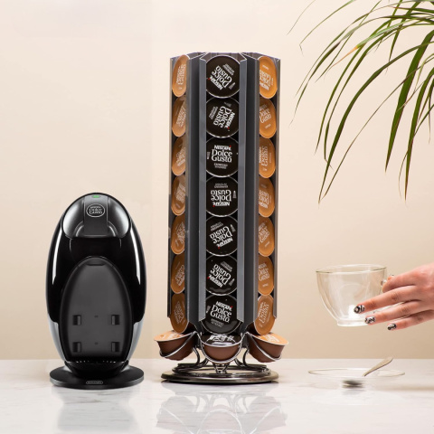 Peak Blade stojak uchwyt na kapsułki z kawą Dolce Gusto obrotowy srebrny 48 szt Peak Blade stojak uchwyt na kapsułki z kawą Dolce Gusto obrotowy srebrny 48 szt