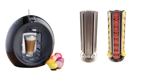 Peak Blade stojak uchwyt na kapsułki z kawą Dolce Gusto obrotowy srebrny 48 szt Peak Blade stojak uchwyt na kapsułki z kawą Dolce Gusto obrotowy srebrny 48 szt