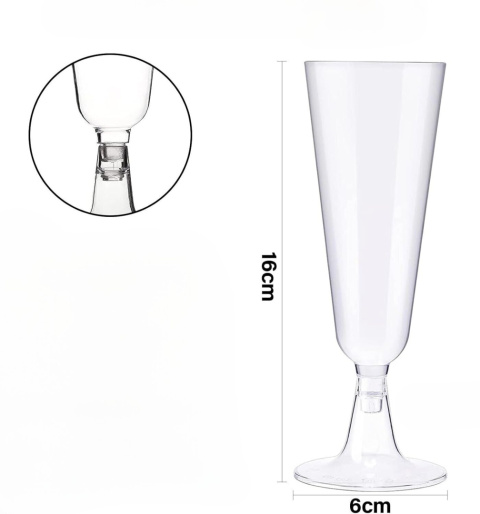 kieliszki do szampana wina koktajli wody160 ml lampki 16,5 cm 50 szt kieliszki do szampana wina koktajli wody160 ml lampki 16,5 cm 50 szt