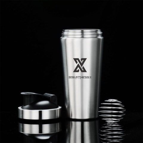 X SIM FITNESSX Shaker stal nierdzewna bidon sportowy shakera X SIM FITNESSX X SIM FITNESSX Shaker stal nierdzewna bidon sportowy shakera X SIM FITNESSX