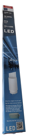 Świetlówka LED Muller 600mm światło białe 10W G13 Świetlówka LED Muller 600mm światło białe 10W G13
