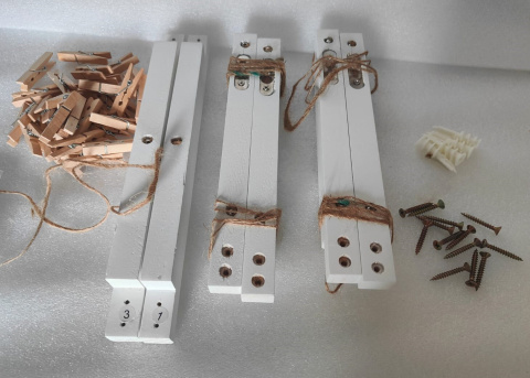 Zestaw FixtureDisplays do ekspozycji zdjęć ramka klamerki sznurki Zestaw FixtureDisplays do ekspozycji zdjęć ramka klamerki sznurki