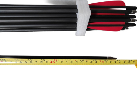 Bełt strzała kuszy 20" 53 cm wymienny grot 12 sztuk zestaw Bełt strzała kuszy 20" 53 cm wymienny grot 12 sztuk zestaw