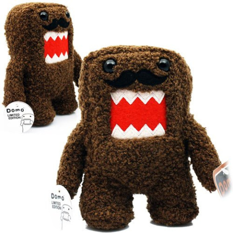 Domo Moustache Plusz maskotka zabawka licencjonowana Play Domo Domo Moustache Plusz maskotka zabawka licencjonowana Play Domo
