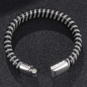 skórzana bransoletka metalowa zapięcie magnetyczne stal skóra skórzana bransoletka metalowa zapięcie magnetyczne stal skóra