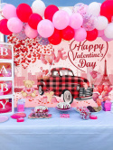 Tło fotograficzne do zdjęć walentynkowe miłość Happy Valentines Day 240 x 180 cm