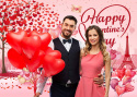 Tło fotograficzne do zdjęć walentynkowe miłość Happy Valentines Day 240 x 180 cm