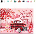 Tło fotograficzne do zdjęć walentynkowe miłość Happy Valentines Day 240 x 180 cm
