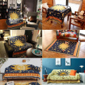piękny koc narzuta bieżnik bawełniany tkany koc z frędzlami boho 190x130 piękny koc narzuta bieżnik bawełniany tkany koc z frędzlami boho 190x130