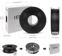 IEMAI Filament PLA z włókno węglowe 1,75 mm do drukarka 3D 1 KG IEMAI Filament PLA z włókno węglowe 1,75 mm do drukarka 3D 1 KG