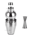 Zestaw BARMAŃSKI do koktajli drinków STAL 5 szt shaker 350 ml 750 ml 3x jigger Zestaw BARMAŃSKI do koktajli drinków STAL 5 szt shaker 350 ml 750 ml 3x jigger