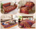 piękny koc narzuta bieżnik bawełniany tkany koc z frędzlami boho 180x130 piękny koc narzuta bieżnik bawełniany tkany koc z frędzlami boho 180x130