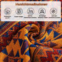 piękny koc narzuta bieżnik bawełniany tkany koc z frędzlami boho 180x130 piękny koc narzuta bieżnik bawełniany tkany koc z frędzlami boho 180x130