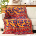 piękny koc narzuta bieżnik bawełniany tkany koc z frędzlami boho 180x130 piękny koc narzuta bieżnik bawełniany tkany koc z frędzlami boho 180x130
