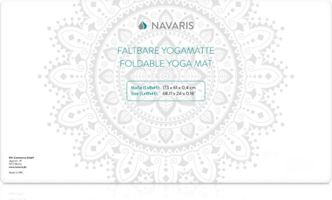 NAVARIS MATA SPORTOWA antypoślizgowa fitness do pilatesu jogi składana 173 x 61 NAVARIS MATA SPORTOWA antypoślizgowa fitness do pilatesu jogi składana 173 x 61