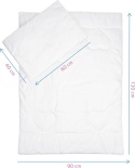 Komplet kołdra i poduszka Baby Comfort 120x90 łóżeczka dziecięcego serca Komplet kołdra i poduszka Baby Comfort 120x90 łóżeczka dziecięcego serca