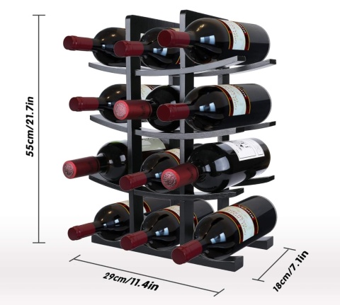 HOLDER ORGANIZER STOJAK NA WINO BUTELKI PÓŁKA REGAL LOFTdrewniany HOLDER ORGANIZER STOJAK NA WINO BUTELKI PÓŁKA REGAL LOFTdrewniany