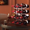 HOLDER ORGANIZER STOJAK NA WINO BUTELKI PÓŁKA REGAL LOFTdrewniany HOLDER ORGANIZER STOJAK NA WINO BUTELKI PÓŁKA REGAL LOFTdrewniany