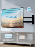 HOME VISION TV uchwyt monitora telewizora ścienny regulowany 17-42 CALE HOME VISION TV uchwyt monitora telewizora ścienny regulowany 17-42 CALE