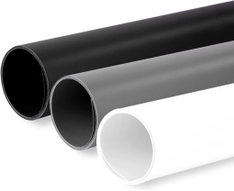 fotografia studyjna tło fotograficzne PVC 80X150 cm 3 rolki Selens