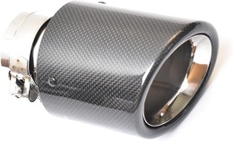 Końcówka wydechowa tłumika carbon wydechu nierdzewka rury wydechowej74-79 mm