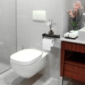 Uchwyt wieszak na papier toaletowy półka łazienkowa do toalety WC Uchwyt wieszak na papier toaletowy półka łazienkowa do toalety WC