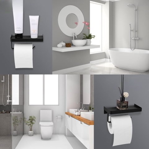 Uchwyt wieszak na papier toaletowy półka łazienkowa do toalety WC Uchwyt wieszak na papier toaletowy półka łazienkowa do toalety WC