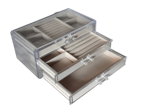 Szkatułka na biżuterię organizer eleganckie pudełko szuflady Szkatułka na biżuterię organizer eleganckie pudełko szuflady