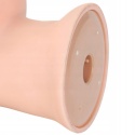 Główka fryzjerska głowa treningowa 60 cm włos naturalny uchwyt do czesania ćwiczeń