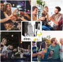 Zestaw barmański do koktajli drinków11 ELEMENTÓW drinki shaker nalewak sitko Zestaw barmański do koktajli drinków11 ELEMENTÓW drinki shaker nalewak sitko