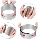Forma ring regulowany do ciasta tortu RANT CUKIERNICZY2 szt skala miarka Forma ring regulowany do ciasta tortu RANT CUKIERNICZY2 szt skala miarka